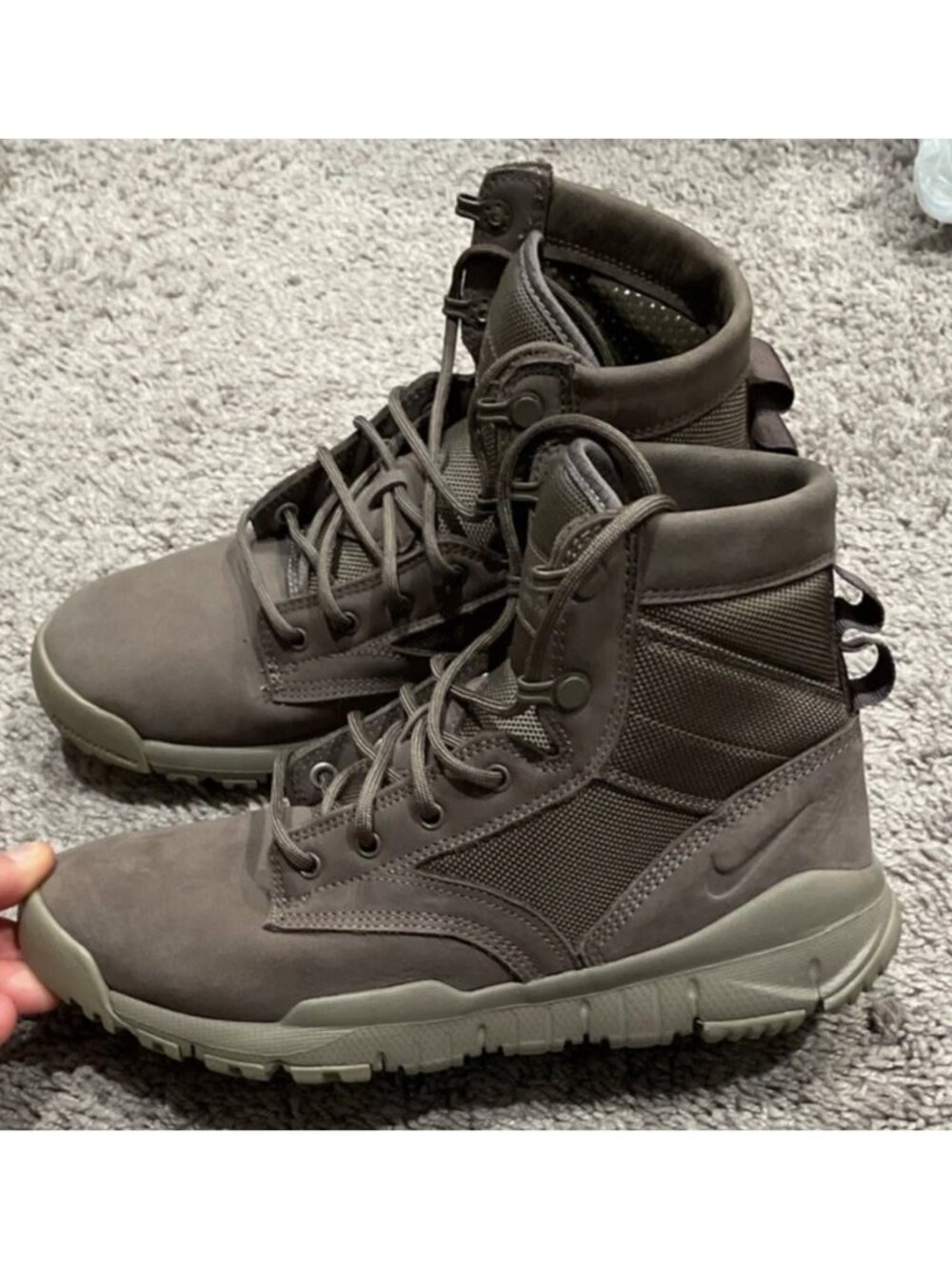 Nike SFB 6" NSW Men's Size 7.5 Leather Dark Mushroom Gray Boots 862507-201